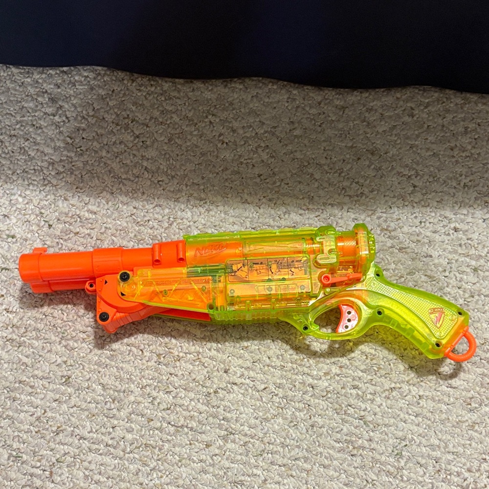 Nerf Neon Orange and Lime Blaster